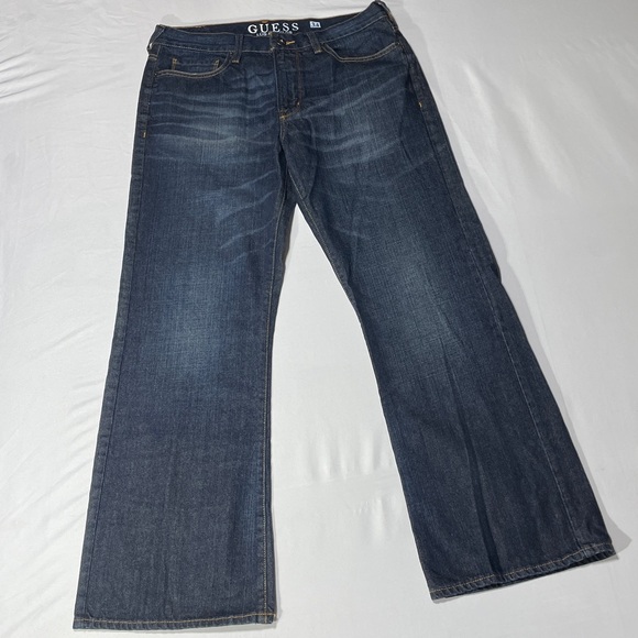 GUESS Men’s Cliff Bootcut Jeans - Picture 1 of 7
